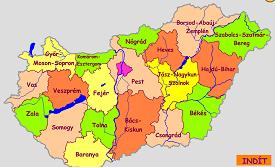 magyarország térkép megyékkel és megyeszékhelyekkel Környezetismeret 4. osztály magyarország térkép megyékkel és megyeszékhelyekkel